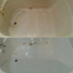 Acrylic Tub before and after refinishing