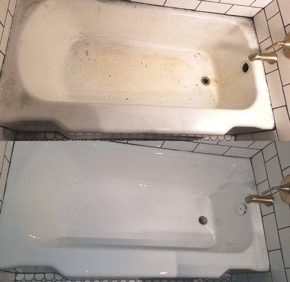 Tub Shower And Sink Refinishing, Refinish Porcelain Steel Bathtub